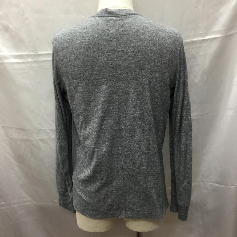 ディーゼル DIESEL カットソー 長袖 ヘンリーネック S ワンポイント 灰 / グレー /  メンズ USED 古着 中古 10109250