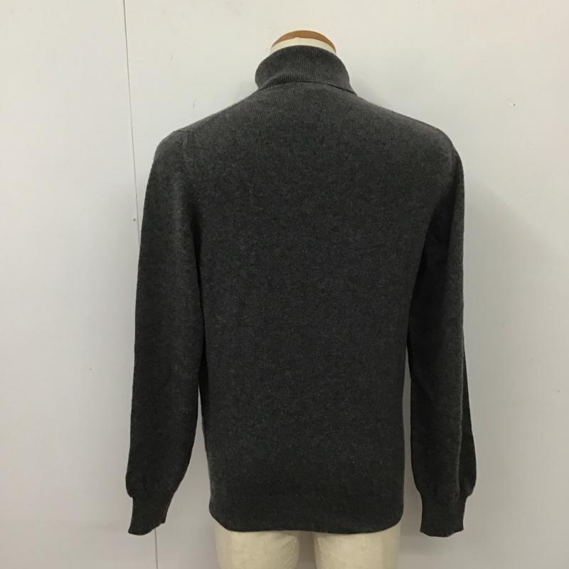 ブルックスブラザーズ BROOKS BROTHERS ニット、セーター 長袖 長袖ニットカットソー ニット セーター タートルネックニット S 無地 灰 / グレー / メンズ USED 古着 中古 10113611