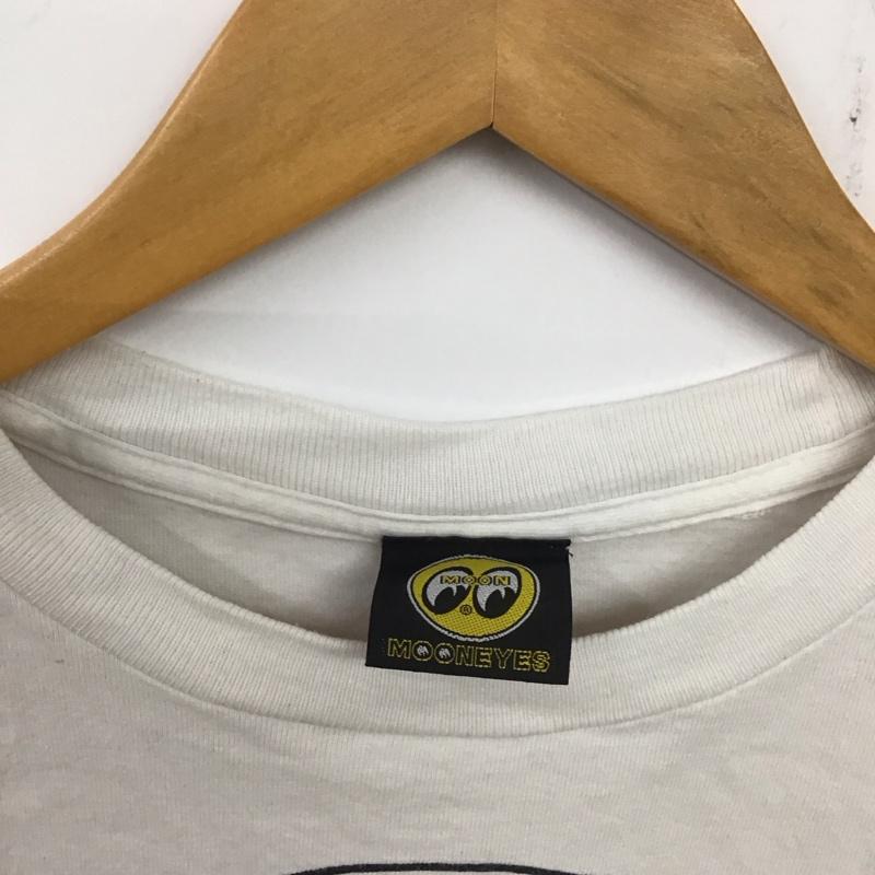 ムーン MOON Tシャツ 半袖 半袖カットソー プリントTシャツ クルーネックカットソー felix M プリント 白 / ホワイト / メンズ USED 古着 中古 10138225