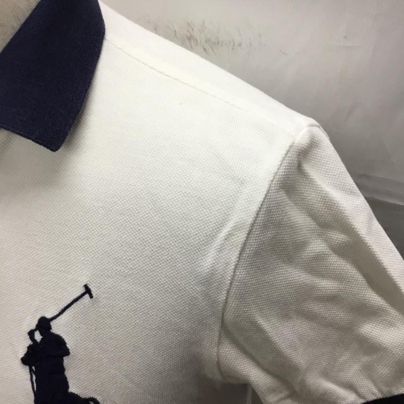 ポロバイラルフローレン Polo by RALPH LAUREN ポロシャツ 半袖 XS 無地 白 / ホワイト / メンズ USED 古着 中古 10108880