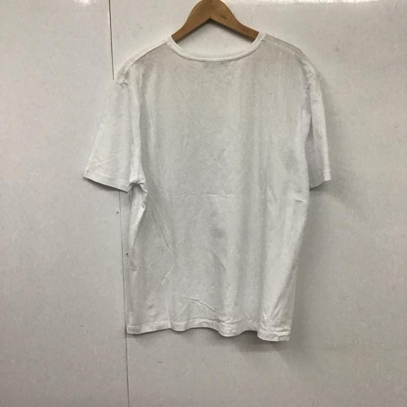ザラ ZARA Tシャツ 半袖 1165 455 303 クルーネック L プリント 白 / ホワイト / X 金 / ゴールド / レディース USED 古着 中古 10131302