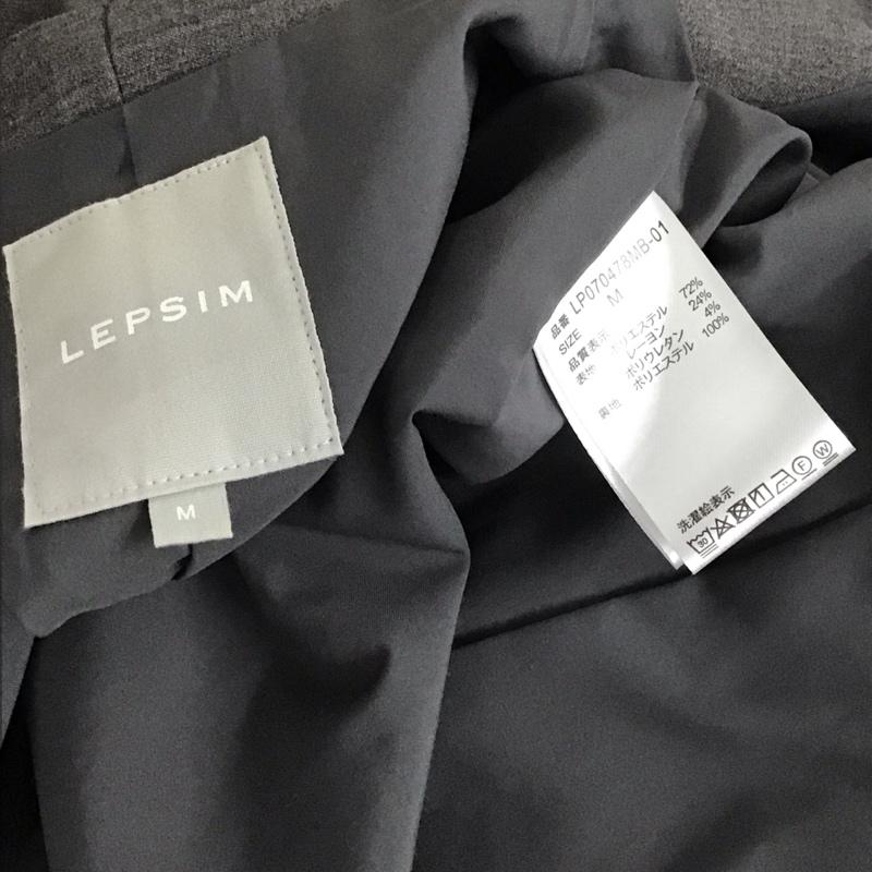 レプシィム LEPSIM セットアップ セットアップ lp070478mb-01 カジュアルジャケット スラックス セットアップ 2点セット M 無地 灰 / グレー / レディース USED 古着 中古 10137619