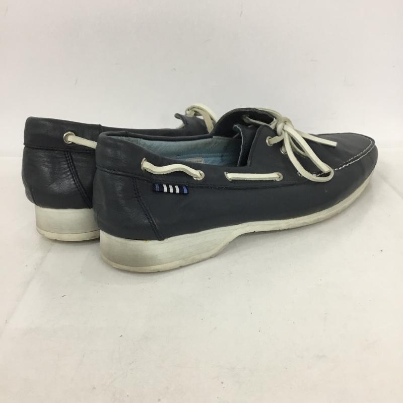 バーバリーブラックレーベル BURBERRY BLACK LABEL カジュアルシューズ カジュアルシューズ BKA52-602-28 デッキシューズ 無地 紺 / ネイビー / メンズ USED 古着 中古 10136298