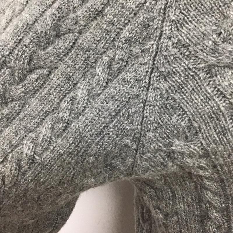 ブルックスブラザーズ BROOKS BROTHERS ニット、セーター 長袖 長袖ニットカットソー ニット セーター Vネックニット M 総柄 灰 / グレー / メンズ USED 古着 中古 10112555