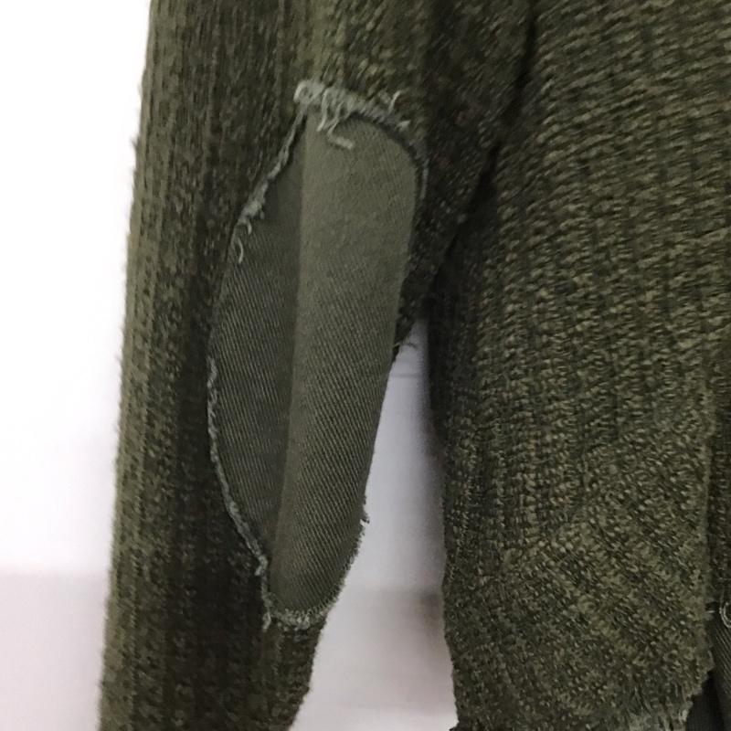ザラ ZARA ジャケット、上着 ジャンパー、ブルゾン 8061 900 505 ノーカラー ライダース スタッズ M 無地 カーキ / カーキ / レディース USED 古着 中古 10138988