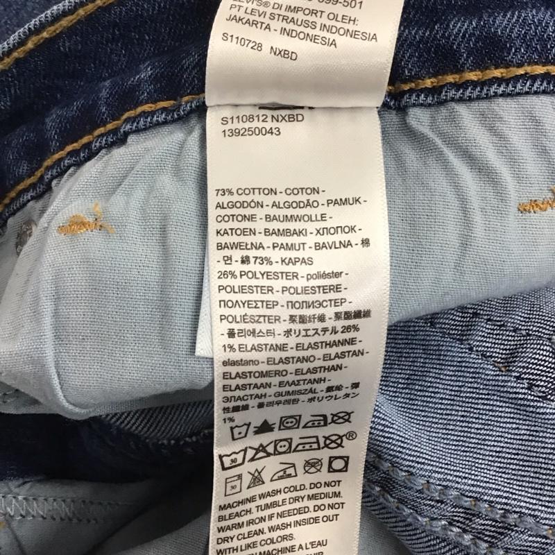 リーバイス Levi s パンツ デニム、ジーンズ デニムパンツ スリムパンツ カジュアルパンツ ストレッチパンツ 31インチ 無地 インディゴ / インディゴ / メンズ USED 古着 中古 10140284