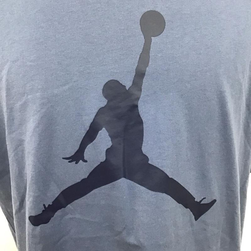 エアジョーダン AIR JORDAN Tシャツ 半袖 cj0922-491 バスケットボールウェアジャンプマン 半袖カットソー スポーツウェア XL プリント 紺 / ネイビー / メンズ USED 古着 中古 10107244