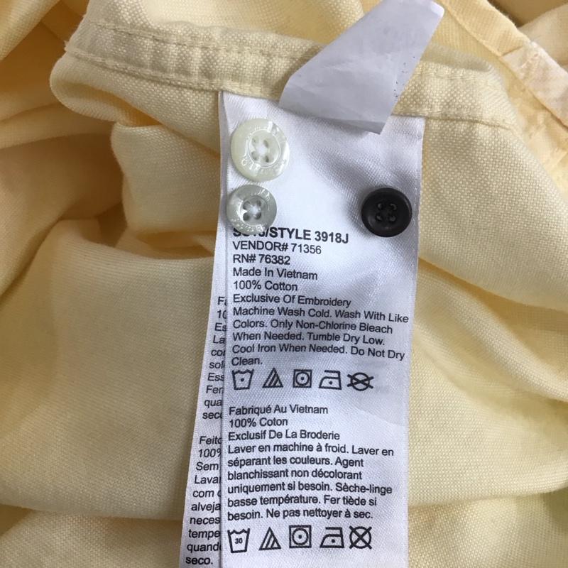 ティンバーランド Timberland シャツ、ブラウス 長袖 長袖シャツ カラーシャツ カジュアルシャツ 長袖カットソー M ロゴ、文字 黄 / イエロー /  メンズ USED 古着 中古 10113006