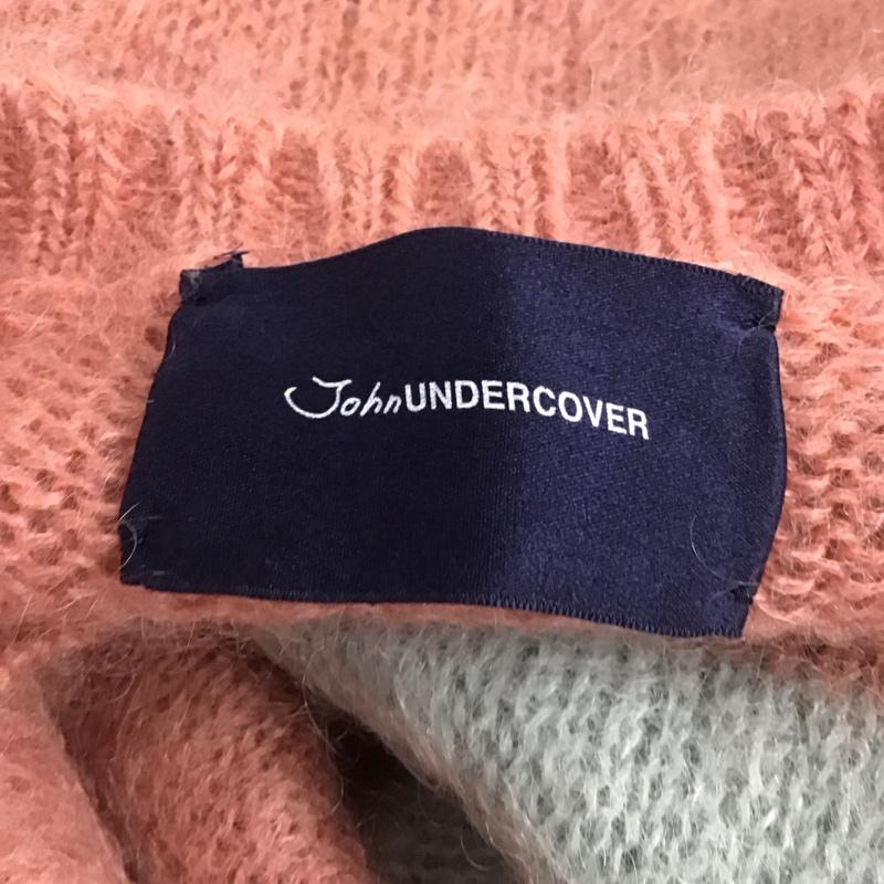ジョンアンダーカバー JohnUNDERCOVER ニット、セーター 長袖 JUX4901-1 19AW ボーダーモヘアニット 2 ボーダー柄 灰 / グレー / X 桃 / ピンク / メンズ USED 古着 中古 10124054