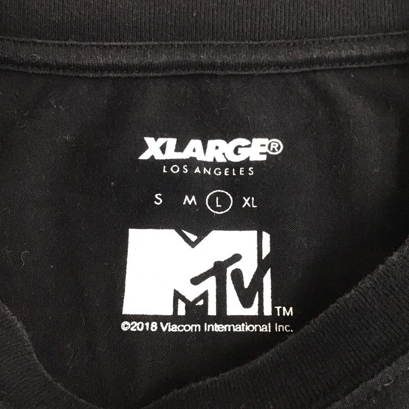 エクストララージ XLARGE カットソー 長袖 長袖カットソー クルーネックカットソー ロングスリーブカットソー プリントTシャツ L プリント 黒 / ブラック /  メンズ USED 古着 中古 10109761