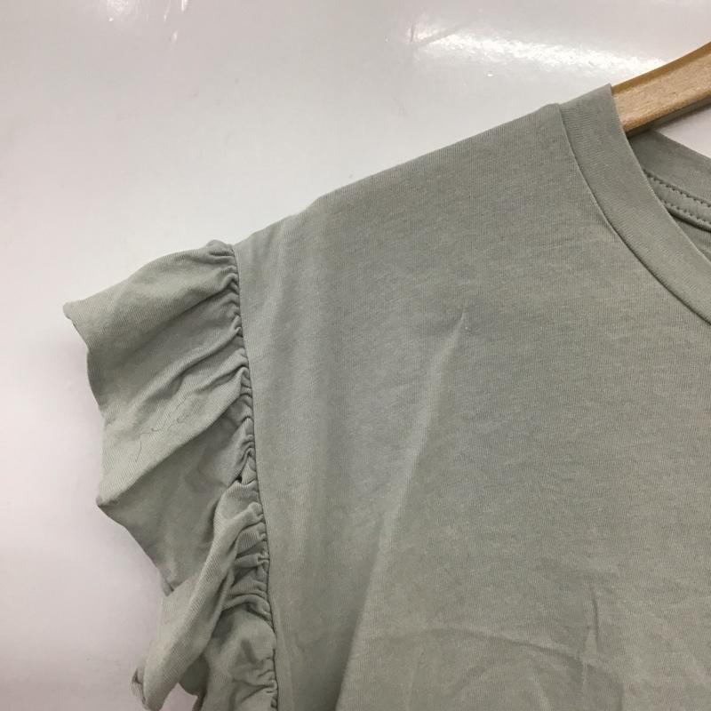 ザラ ZARA カットソー 半袖 S 無地 灰 / グレー / レディース USED 古着 中古 10136520