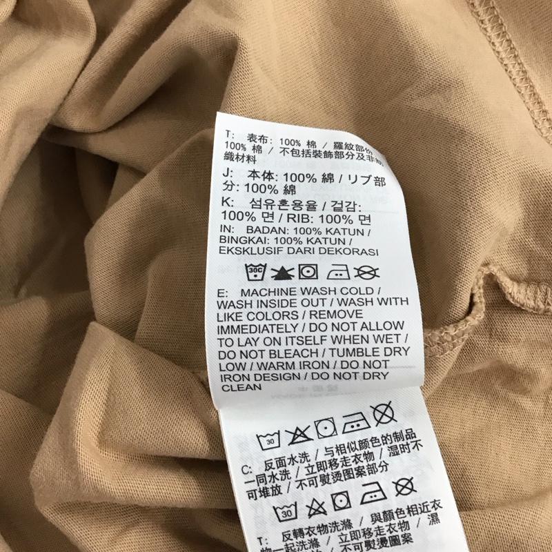 ナイキ NIKE Tシャツ 長袖 dr5633-200 スウッシュ GX L/S トップス M 無地 X ロゴ、文字 ベージュ / ベージュ / レディース USED 古着 中古 10150846