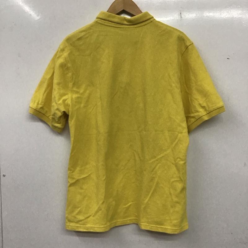 チャムス CHUMS ポロシャツ 半袖 CH02-1158 ロゴポロシャツ 半袖カットソー L ロゴ、文字 黄 / イエロー / メンズ USED 古着 中古 10135857