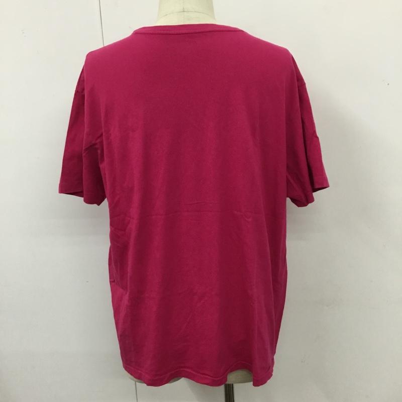 ポロラルフローレン POLO RALPH LAUREN Tシャツ 半袖 半袖カットソー プリントTシャツ クルーネックカットソー L ロゴ、文字 桃 / ピンク /  メンズ USED 古着 中古 10109974