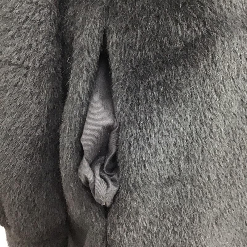 マックスマーラ MaxMara コート コート一般 ロングコート ロングジャケット カラージャケット アウター アルパカ 38 無地 黒 / ブラック / レディース USED 古着 中古 10118014