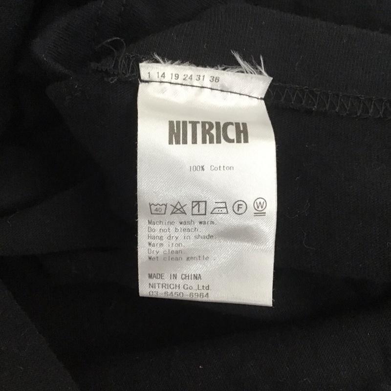 ナイトリッチ NITRICH Tシャツ 半袖 半袖カットソー プリントTシャツ クルーネックカットソー プリント 黒 / ブラック /  メンズ USED 古着 中古 10110877