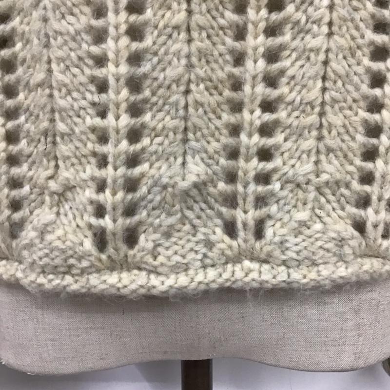 ザラ ZARA ニット、セーター 長袖 透かし編み S 無地 ベージュ / ベージュ / レディース USED 古着 中古 10124990
