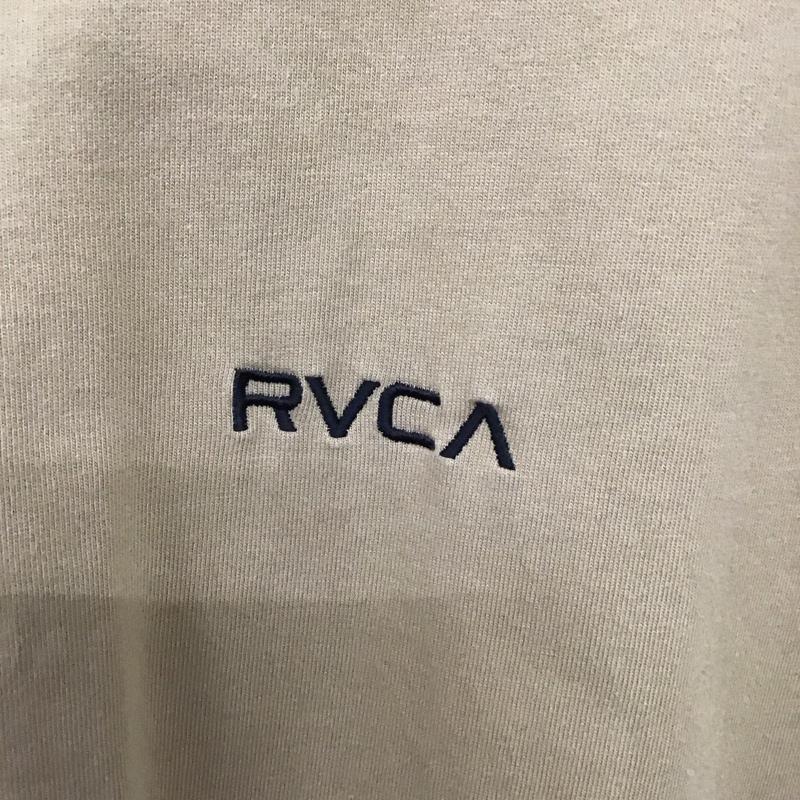 ルーカ RVCA Tシャツ 半袖 bb041-265 半袖カットソー バックプリント クルーネックカットソー M ロゴ、文字 ベージュ / ベージュ / メンズ USED 古着 中古 10136574