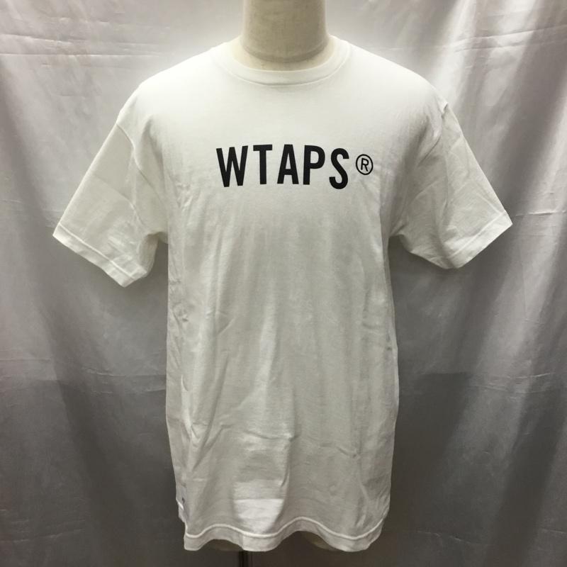 ダブルタップス WTAPS Tシャツ 半袖 半袖カットソー プリントTシャツ クルーネックカットソー 1 ロゴ、文字 白 / ホワイト / メンズ USED 古着 中古 10114300