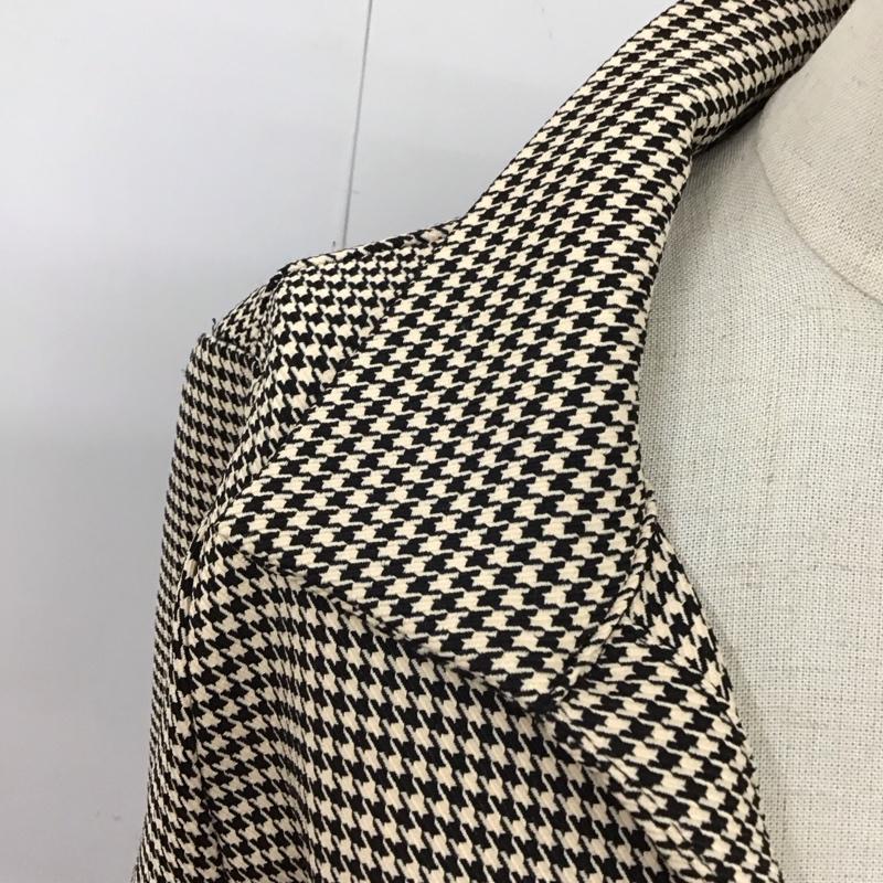 ザラ ZARA シャツ、ブラウス 長袖 長袖シャツ カラーシャツ 長袖カットソー 総柄シャツ M 総柄 黒 / ブラック / X ベージュ / ベージュ / レディース USED 古着 中古 10118610