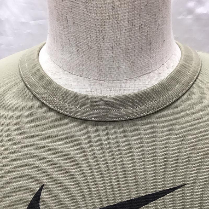 ブラックコムデギャルソン BLACK COMME des GARCONS Tシャツ 半袖 1h-t104 NIKE 半袖カットソー プリントTシャツ スポーツウェア M プリント カーキ / カーキ / メンズ USED 古着 中古 10122685