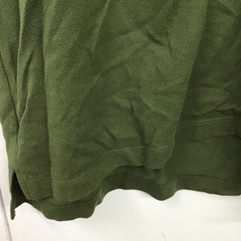 ラコステ LACOSTE ポロシャツ 半袖 5 無地 緑 / グリーン / メンズ USED 古着 中古 10128553