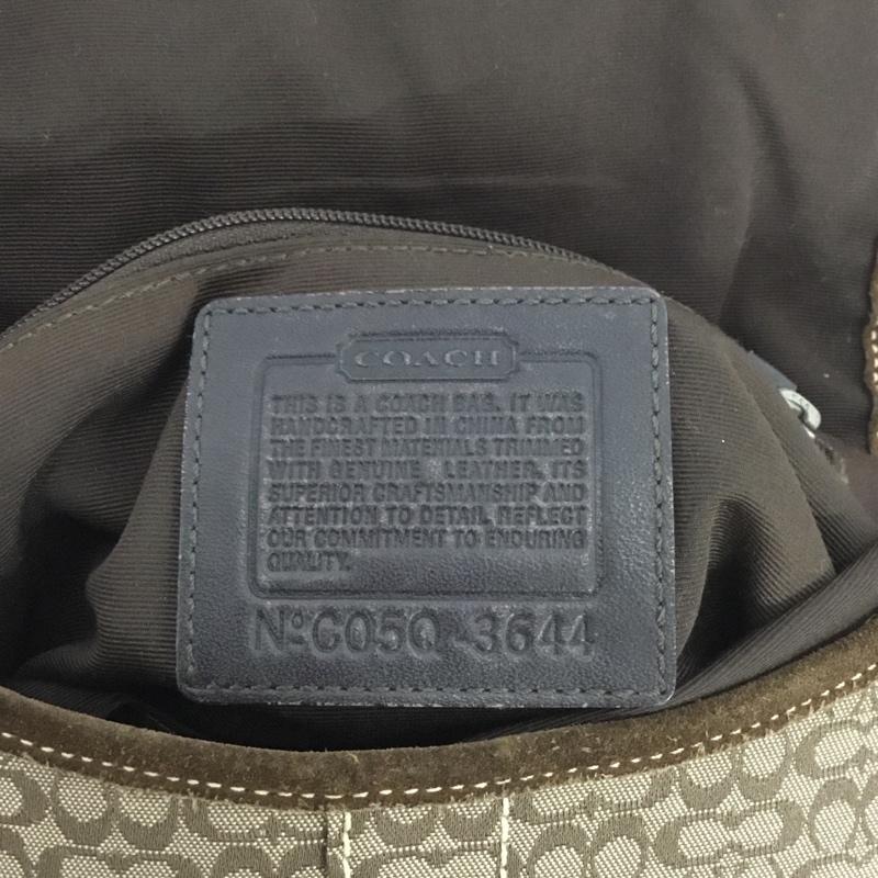 コーチ COACH ショルダーバッグ ショルダーバッグ ミニシグネチャー C05Q 3644 総柄 茶 / ブラウン / レディース USED 古着 中古 10137939
