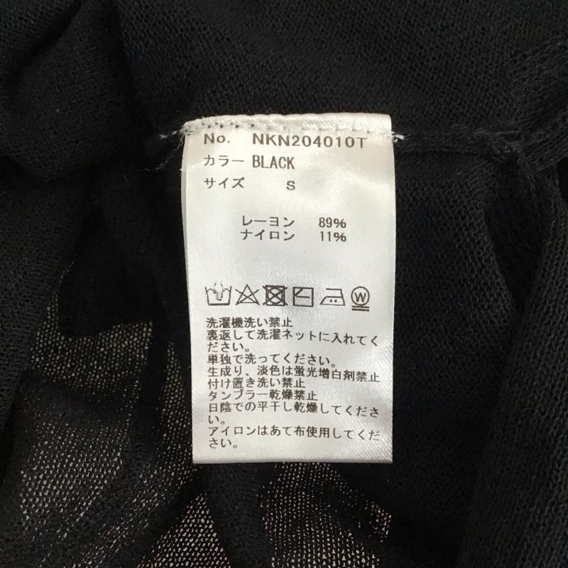 ナイロ nairo カーディガン 長袖 NKN204010T 開襟ショートニットカーディガン S 無地 黒 / ブラック / レディース USED 古着 中古 10119387