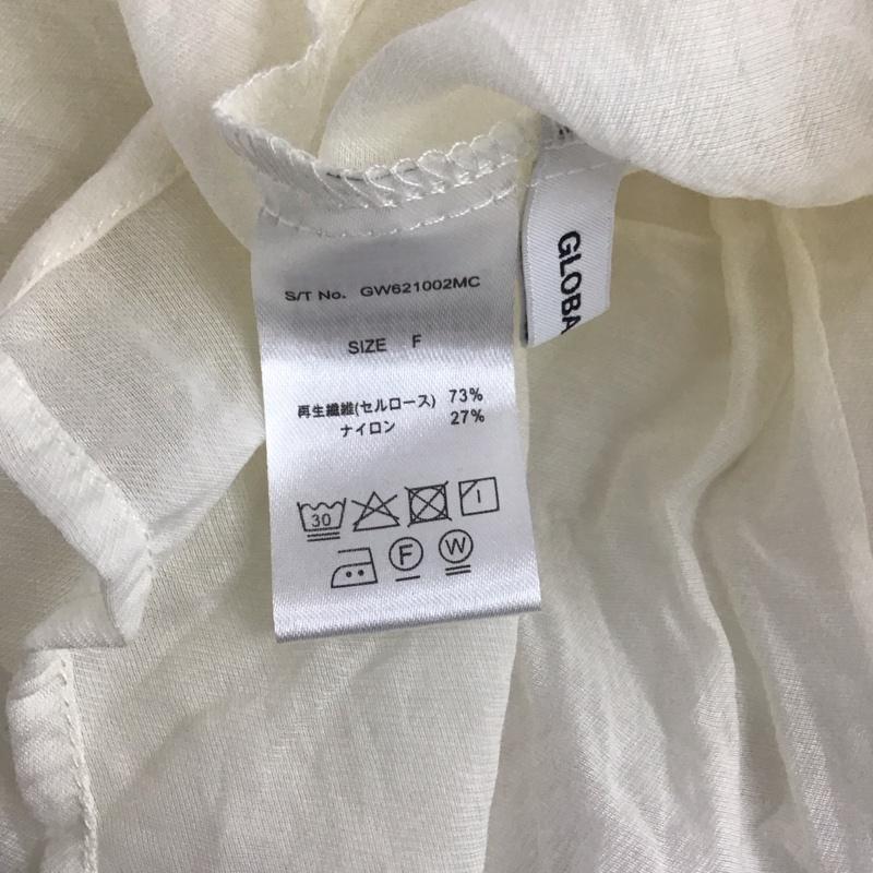 グローバルワーク GLOBAL WORK シャツ、ブラウス 長袖 GW621002MC シアー ピンタックプリーツ ブラウス FREE 無地 アイボリー / アイボリー / レディース USED 古着 中古 10129196