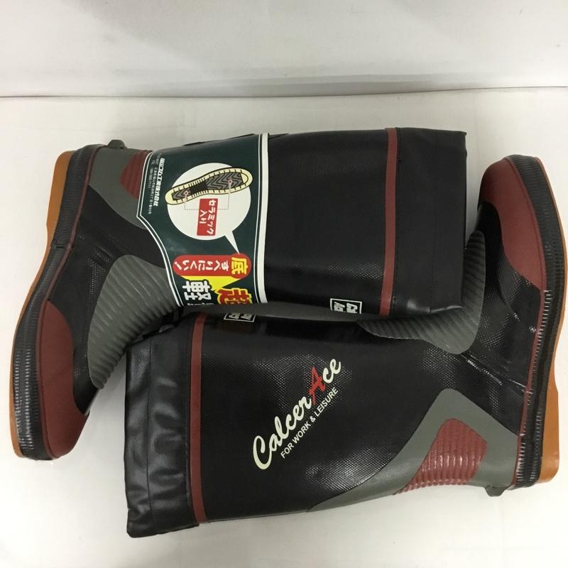 古着 USED シューズ シューズ カルサーエース 安全長靴 作業用長靴 福山ゴム LL LL ロゴ、文字 黒 / ブラック / メンズ USED 古着 中古 10128217
