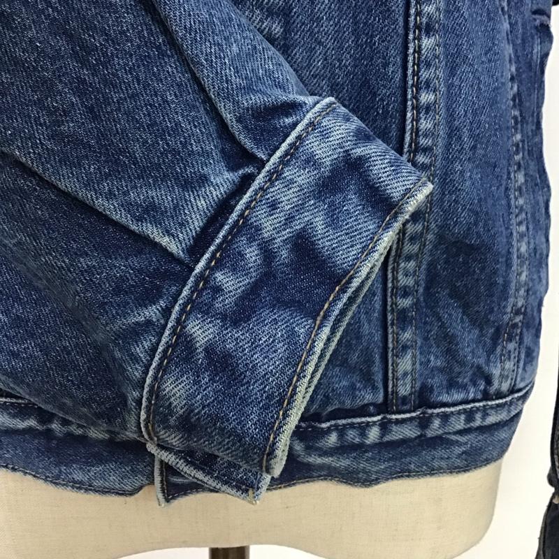 ギャップ GAP ジャケット、上着 ジャケット、ブレザー Gジャン デニムジャケット XL 無地 青 / ブルー / レディース USED 古着 中古 10117391