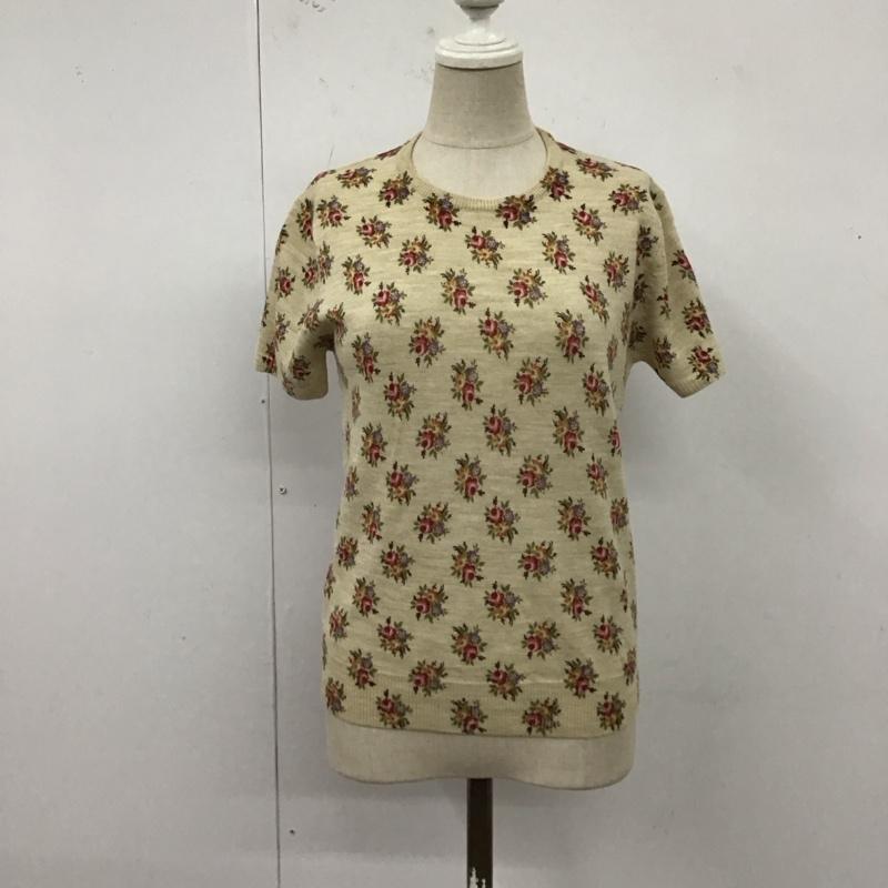 ローラ アシュレイ LAURA ASHLEY カットソー 半袖 半袖カットソー ニットTシャツ クルーネックカットソー 総柄 S 総柄 マルチカラー / マルチカラー / レディース USED 古着 中古 10122410