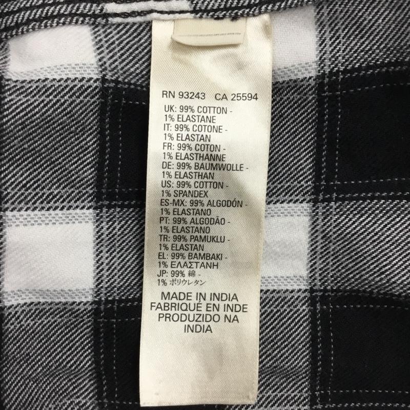 ディーゼル DIESEL シャツ、ブラウス 長袖 長袖シャツ カラーシャツ ポケットシャツ 長袖カットソー チェックシャツ S チェック 白 / ホワイト / X 黒 / ブラック / メンズ USED 古着 中古 10117574