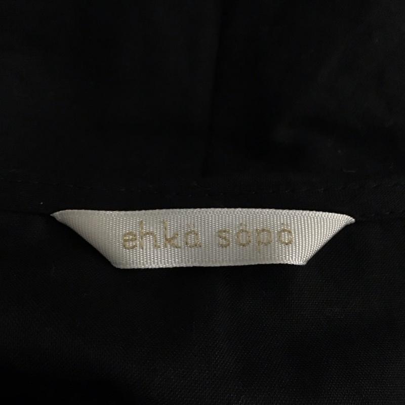 エヘカソポ ehka sopo シャツ、ブラウス 半袖 1710337 セーラーカラー FREE 刺繍 黒 / ブラック / レディース USED 古着 中古 10120420