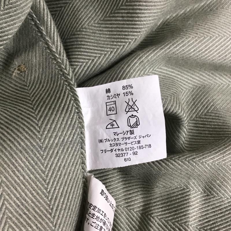 ブルックスブラザーズ BROOKS BROTHERS シャツ、ブラウス 長袖 長袖シャツ カラーシャツ ポケットシャツ 長袖カットソー M ストライプ 緑 / グリーン /  メンズ USED 古着 中古 10112544