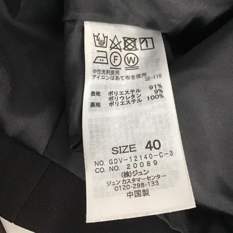 ロペピクニック ROPE PICNIC ジャケット、上着 ジャケット、ブレザー カジュアルジャケット アウター ノーカラージャケット 40 無地 黒 / ブラック / レディース USED 古着 中古 10142507