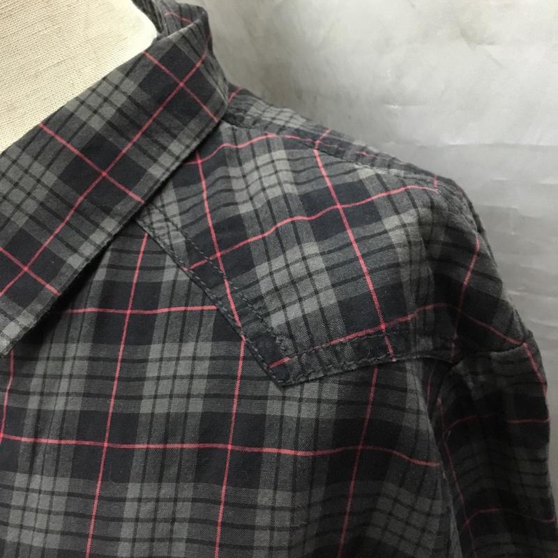 ディーゼル DIESEL シャツ、ブラウス 長袖 ウエスタンシャツ S チェック 黒 / ブラック / X 灰 / グレー / X 赤 / レッド / レディース USED 古着 中古 10118739