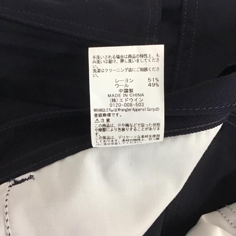 トゥモローランド TOMORROWLAND パンツ スラックス ws0177 Wrangler×TOMORROWLAND スラックス ボトム M 無地 紺 / ネイビー / メンズ USED 古着 中古 10132328