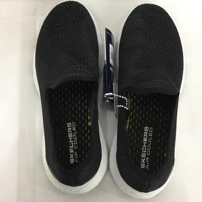 スケッチャーズ SKECHERS スニーカー スニーカー 15650-BKW ウォーキングシューズ GO WALK COOL 22.5cm 無地 黒 / ブラック / レディース USED 古着 中古 10128021