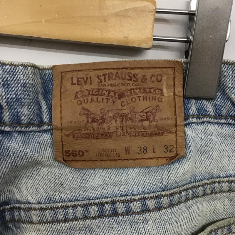 リーバイストラウスアンドコー Levi Strauss & co. パンツ デニム、ジーンズ デニムパンツ ワイドパンツ カジュアルパンツ ヴィンテージ 38 無地 インディゴ / インディゴ /  メンズ USED 古着 中古 10125649
