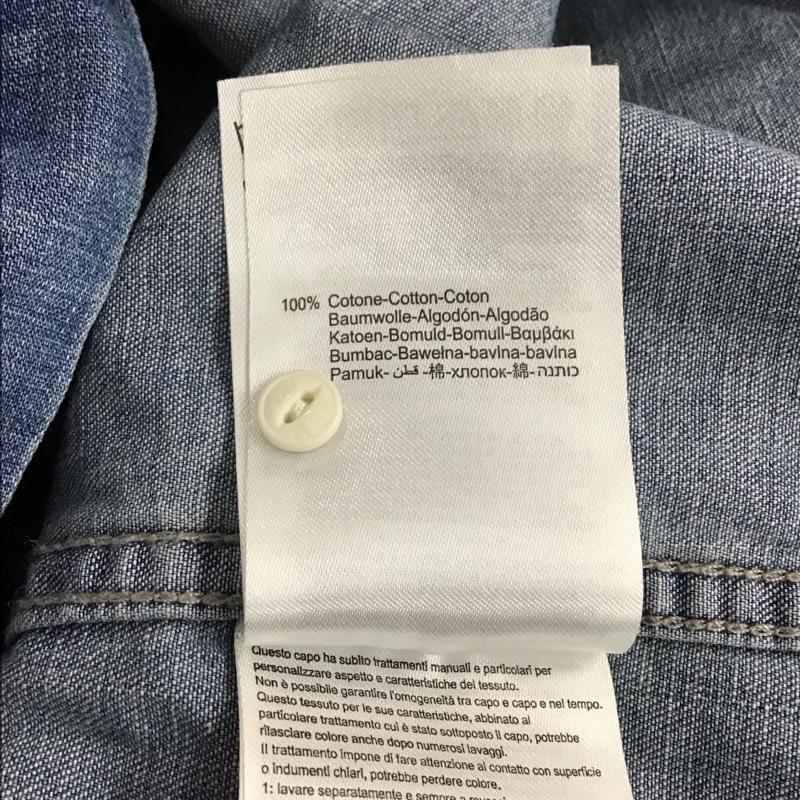 リプレイ REPLAY シャツ、ブラウス 長袖 長袖シャツ カラーシャツ ポケットシャツ デニムシャツ M 無地 インディゴ / インディゴ / メンズ USED 古着 中古 10111745