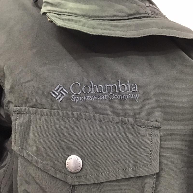 コロンビア Columbia ジャケット、上着 ジャケット、ブレザー ジップアップジャケット パーカージャケット アウター L 無地 緑 / グリーン /  メンズ USED 古着 中古 10125150
