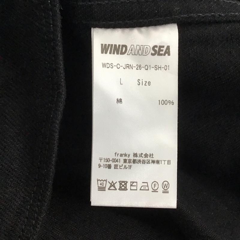 ウィンダンシー WIND AND SEA シャツ、ブラウス 長袖 wds-c-jrn-26-q1-sh-01 JERONSHIRT JeronBraxton 長袖シャツ L 無地 黒 / ブラック / メンズ USED 古着 中古 10144483