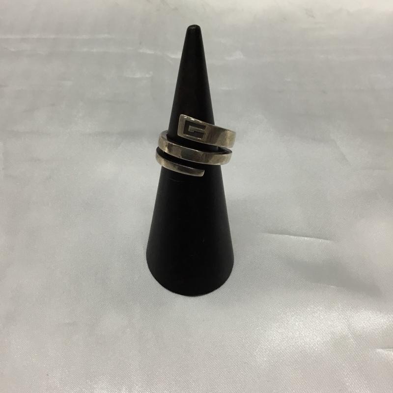 グッチ GUCCI アクセサリー 指輪 スネークスパイラル 15号 ワンポイント 銀 / シルバー / メンズ USED 古着 中古 10109159
