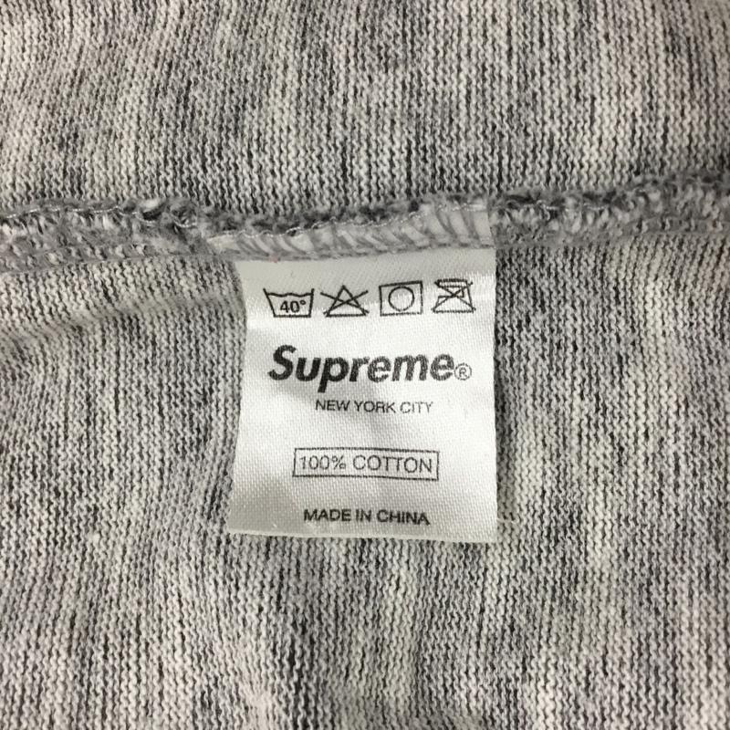 シュプリーム Supreme カットソー 長袖 銀タグナンバリングロングTシャツ 長袖カットソー プリントTシャツ M ロゴ、文字 灰 / グレー / メンズ USED 古着 中古 10120482