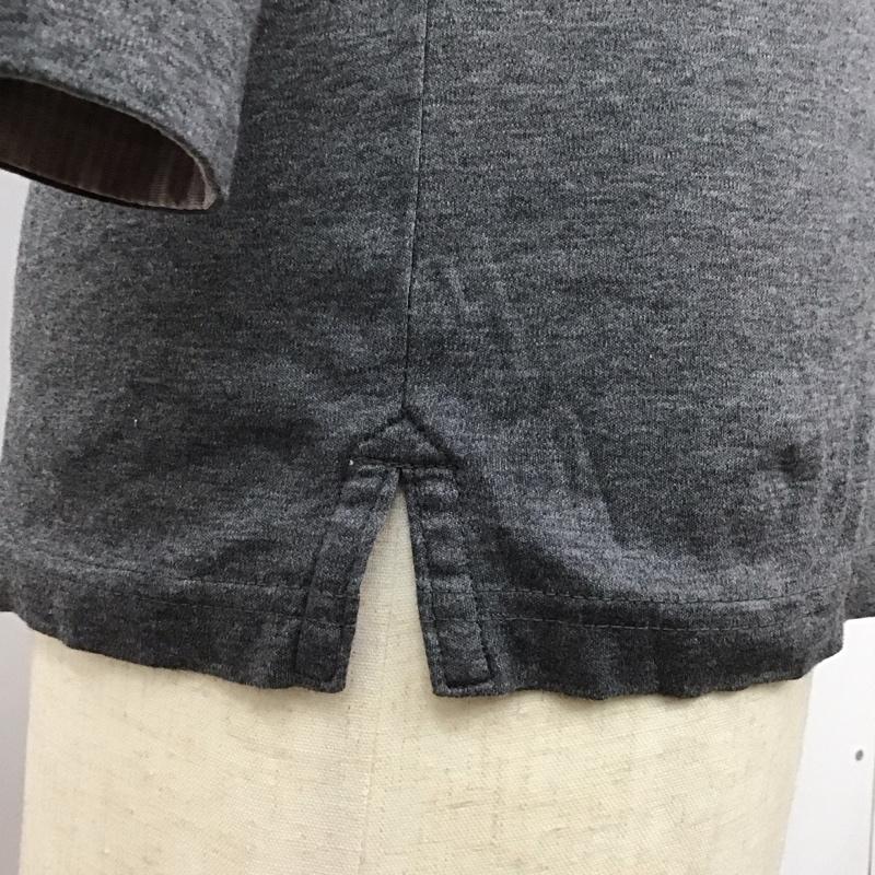 バーバリーブラックレーベル BURBERRY BLACK LABEL ポロシャツ 長袖 長袖ポロシャツ カラーシャツ ロングスリーブカットソー 3 ロゴ、文字 灰 / グレー /  メンズ USED 古着 中古 10113117