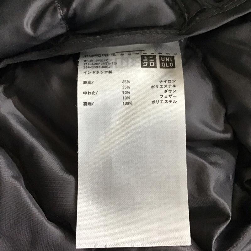 ユニクロ UNIQLO ジャケット、上着 ジャケット、ブレザー 211-400717 ノーカラーウルトラライトダウン ダウンジャケット M 無地 灰 / グレー / レディース USED 古着 中古 10118005