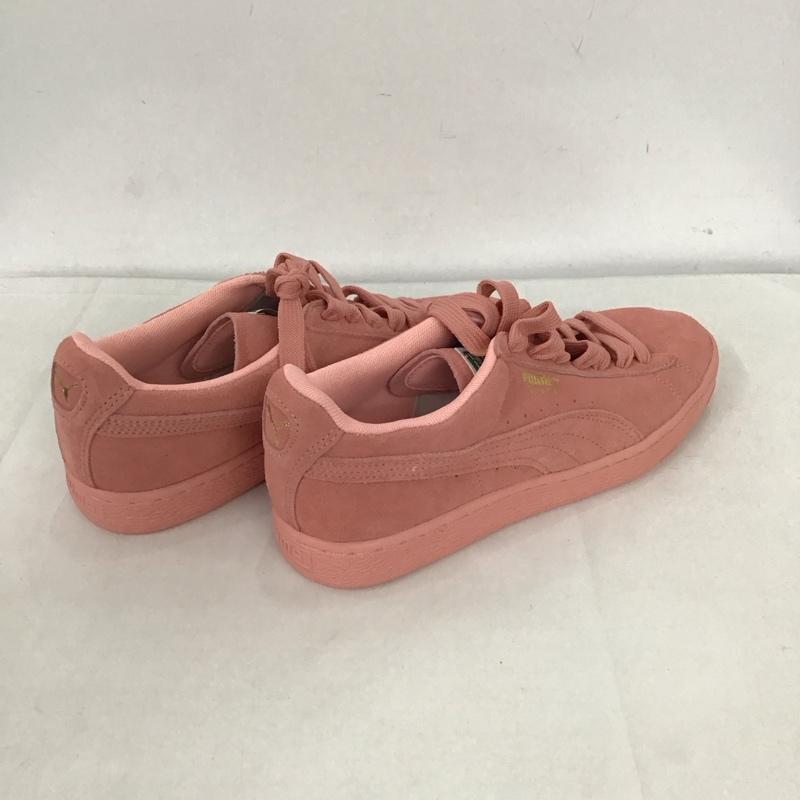 プーマ PUMA スニーカー スニーカー 355462 12 CLASSIC スエード 25cm 25.0cm ロゴ、文字 桃 / ピンク / レディース USED 古着 中古 10123372