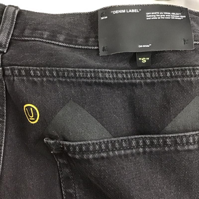 オフホワイト Off-White パンツ デニム、ジーンズ omya027g9812011 UNDERCOVER デニムパンツ スリムパンツ S プリント 黒 / ブラック /  メンズ USED 古着 中古 10126257