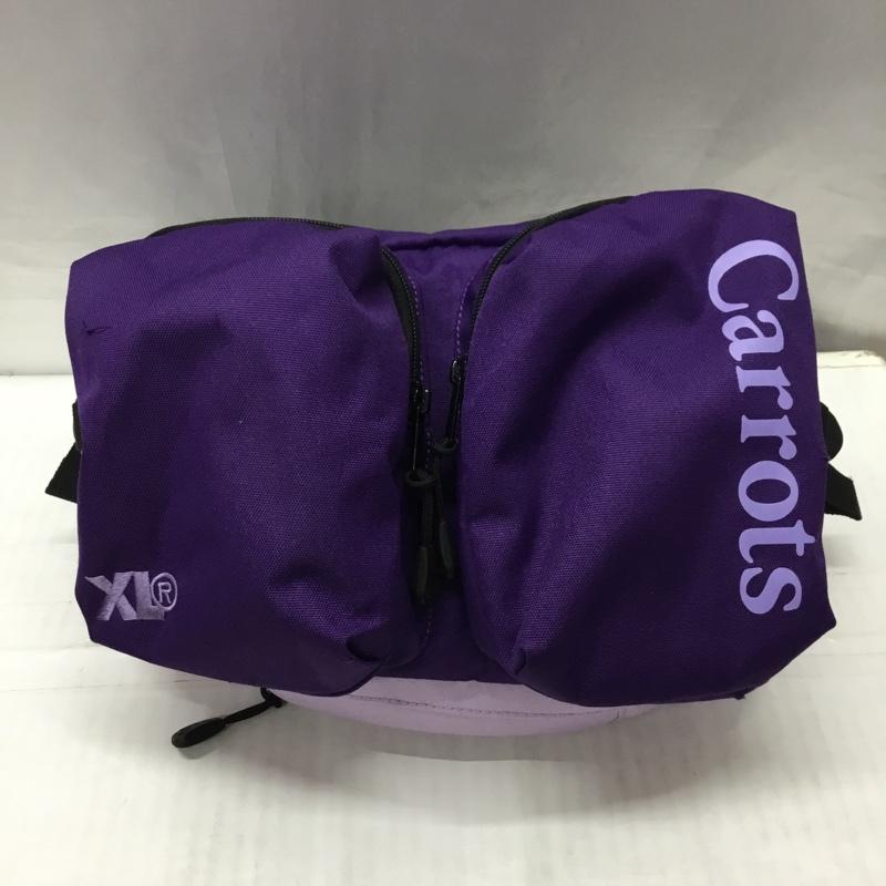 エクストララージ XLARGE ウエストバッグ ウエストバッグ 01184015 ANWAR CARROTS 2 TONE WAIST BAG ロゴ、文字 紫 / パープル / X 黒 / ブラック / メンズ USED 古着 中古 10118918